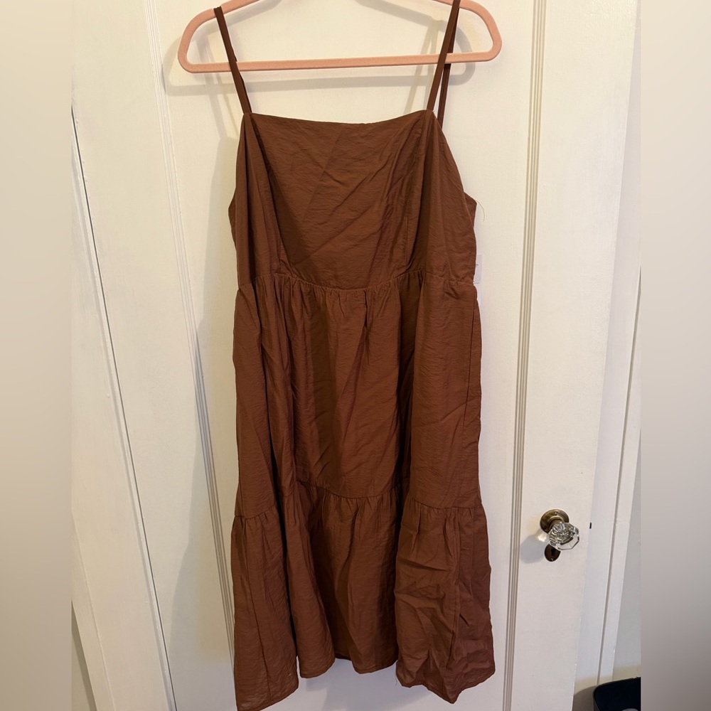 Nine West Strapless Brown Dress